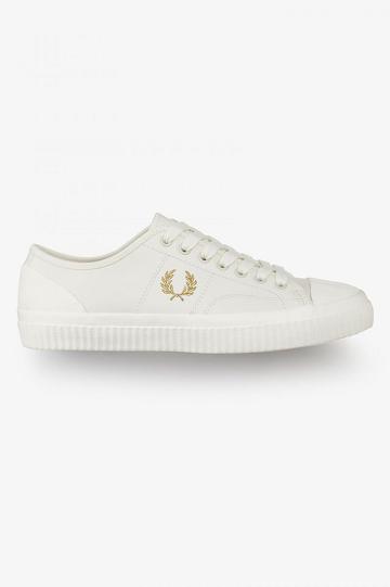 White Fred Perry Hughes Low Men's Shoes | PH 1134MQZA